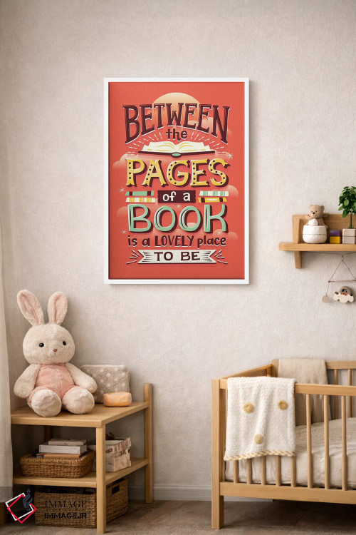 تابلو دکوراتیو صفحات کتاب اثر ریزا رودیل - D2W