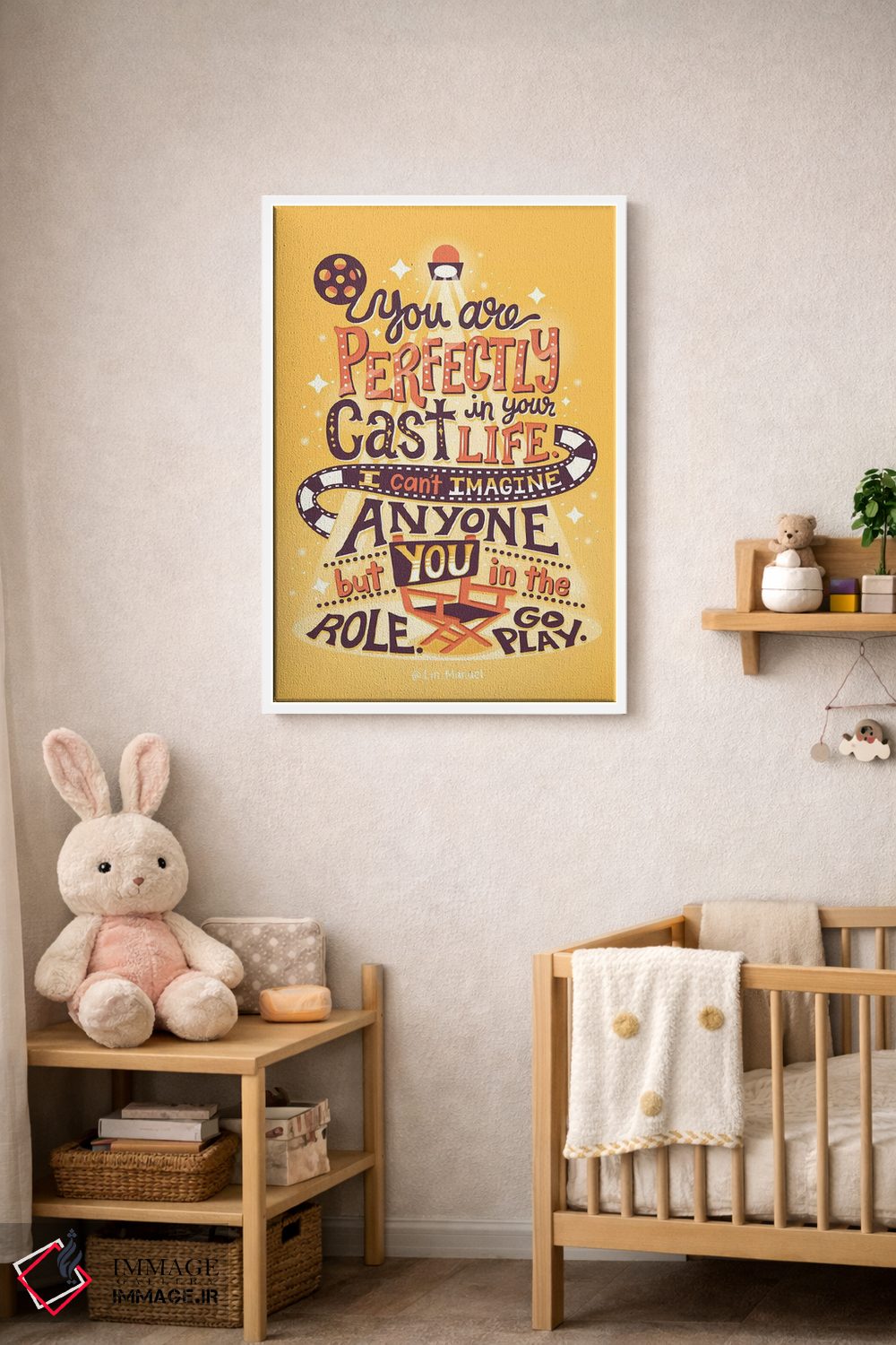 تابلو دکوراتیو لین-مانوئل: نقش تو اثر ریزا رودیل - D3W