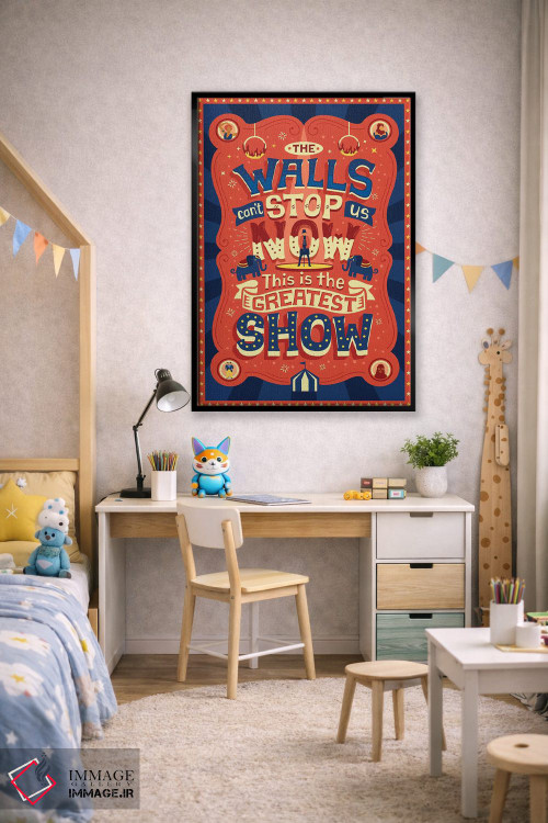 تابلو دکوراتیو بزرگ ترین شومن ۳ اثر ریزا رودیل - D2B