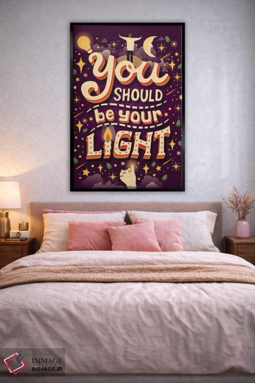 تابلو دکوراتیو نور اثر ریزا رودیل - D2B