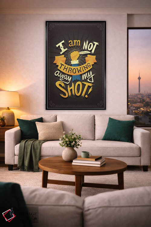 تابلو دکوراتیو همیلتون ۸ اثر ریزا رودیل - D2B