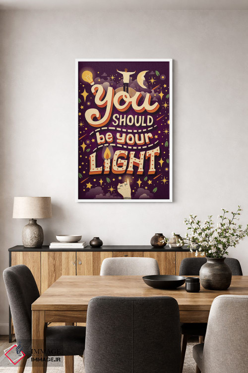 تابلو دکوراتیو نور اثر ریزا رودیل - D3W