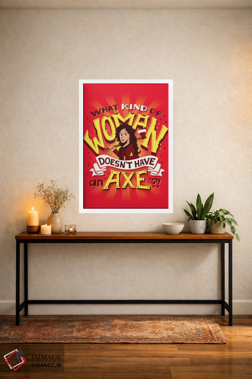 تابلو دکوراتیو چه جور زنی اثر ریزا رودیل - D4W