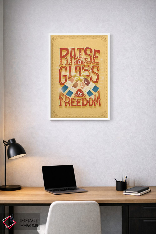 تابلو دکوراتیو همیلتون ۴ اثر ریزا رودیل - D1W