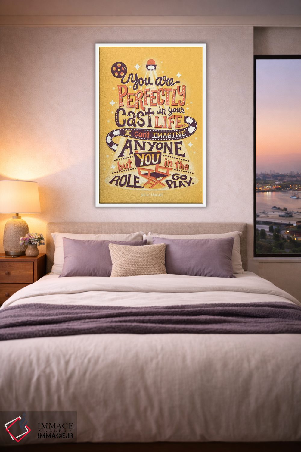 تابلو دکوراتیو لین-مانوئل: نقش تو اثر ریزا رودیل - D4W