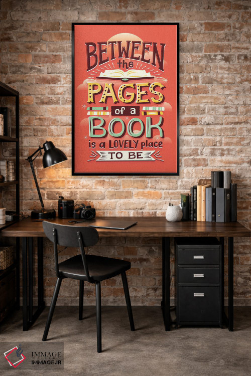 تابلو دکوراتیو صفحات کتاب اثر ریزا رودیل - D4B