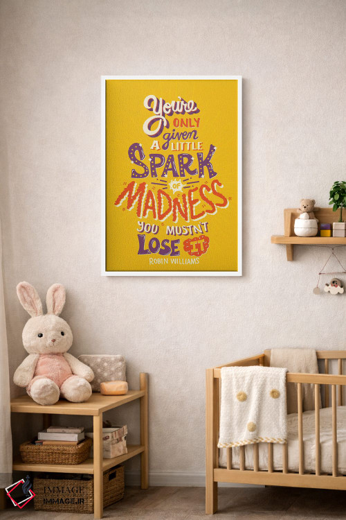 تابلو دکوراتیو جرقه جنون اثر ریزا رودیل - D2W