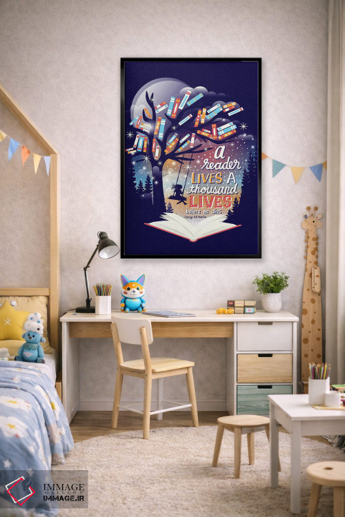تابلو دکوراتیو هزار زندگی اثر ریزا رودیل - D2B
