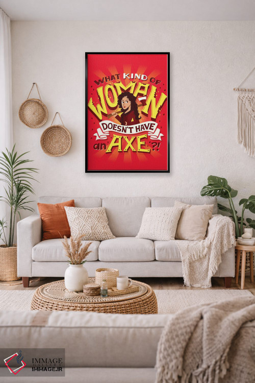 تابلو دکوراتیو چه جور زنی اثر ریزا رودیل - D5B