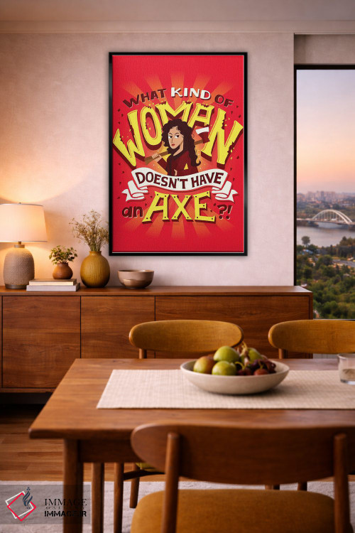 تابلو دکوراتیو چه جور زنی اثر ریزا رودیل - D6B