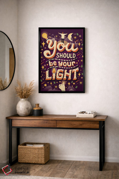 تابلو دکوراتیو نور اثر ریزا رودیل - D4B