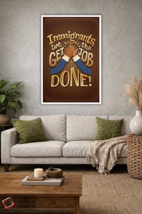 تابلو دکوراتیو همیلتون ۶ اثر ریزا رودیل - D1W