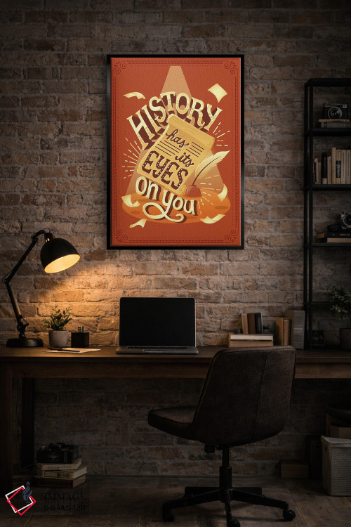 تابلو دکوراتیو همیلتون ۵ اثر ریزا رودیل - D6B