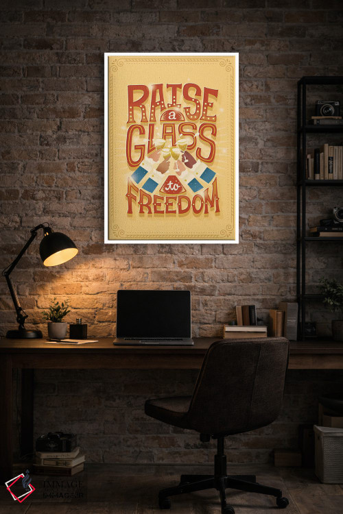 تابلو دکوراتیو همیلتون ۴ اثر ریزا رودیل - D3W