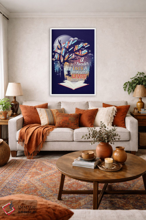 تابلو دکوراتیو هزار زندگی اثر ریزا رودیل - D3W