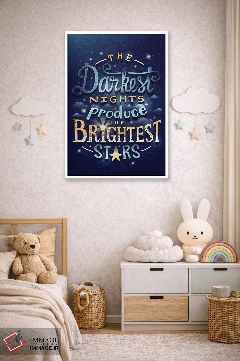 تابلو دکوراتیو درخشان ترین ستارگان اثر ریزا رودیل - D4W