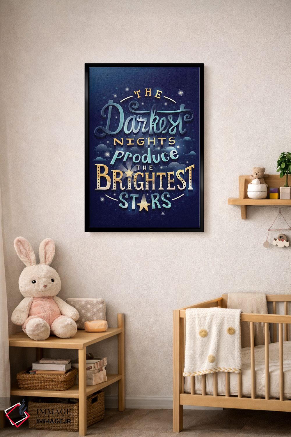 تابلو دکوراتیو درخشان ترین ستارگان اثر ریزا رودیل - D5B