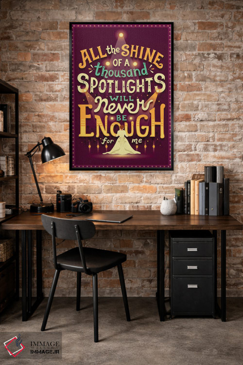 تابلو دکوراتیو هیچ وقت کافی نیست اثر ریزا رودیل - D4B