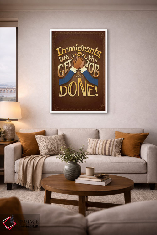 تابلو دکوراتیو همیلتون ۶ اثر ریزا رودیل - D3W