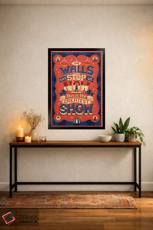 تابلو دکوراتیو بزرگ ترین شومن ۳ اثر ریزا رودیل - D6B