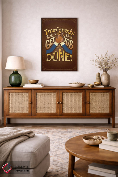 تابلو دکوراتیو همیلتون ۶ اثر ریزا رودیل - D4B