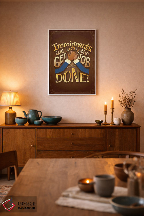 تابلو دکوراتیو همیلتون ۶ اثر ریزا رودیل - D6W