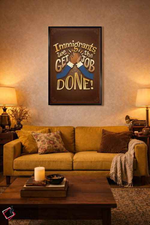 تابلو دکوراتیو همیلتون ۶ اثر ریزا رودیل - D5B