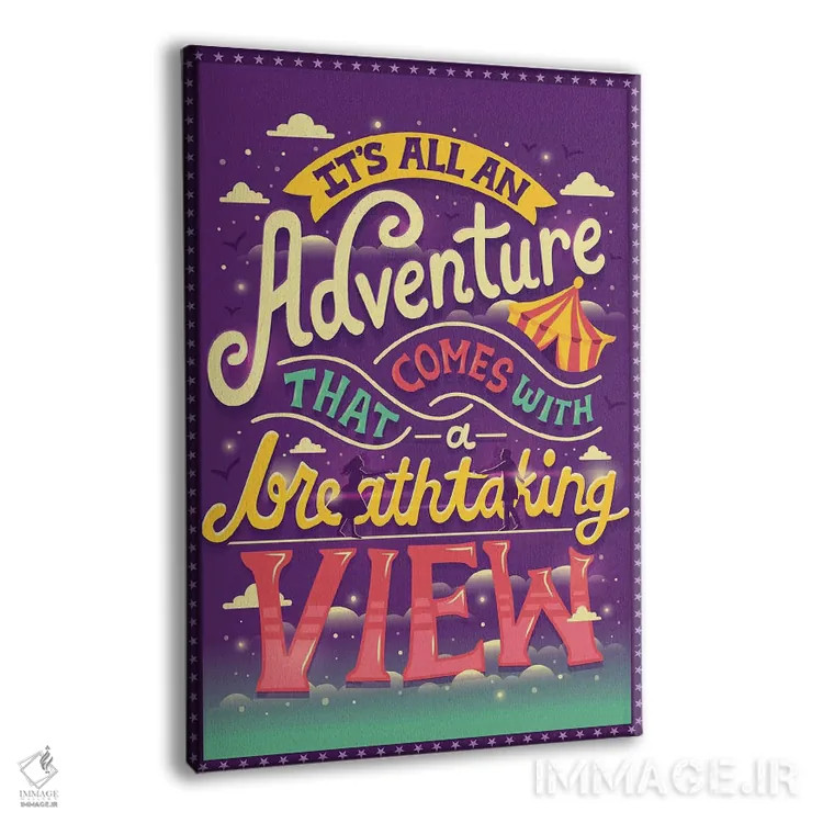 تابلو دکوراتیو طناب باریک اثر ریزا رودیل - نمای پرسپکتیو محصول