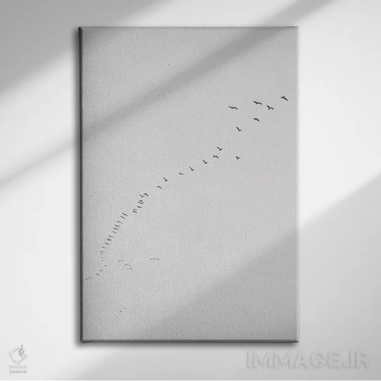 تابلو مینیمال پیزمو ۲ اثر عکس های کلینت - نمای روبهرو روی دیوار