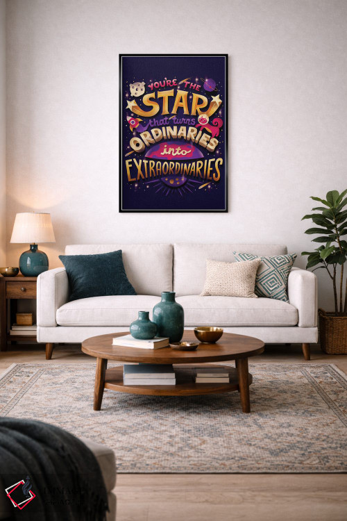 تابلو دکوراتیو تو ستاره ای اثر ریزا رودیل - D3B