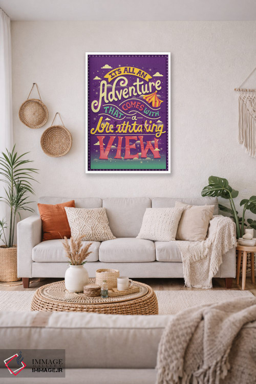 تابلو دکوراتیو طناب باریک اثر ریزا رودیل - D1W