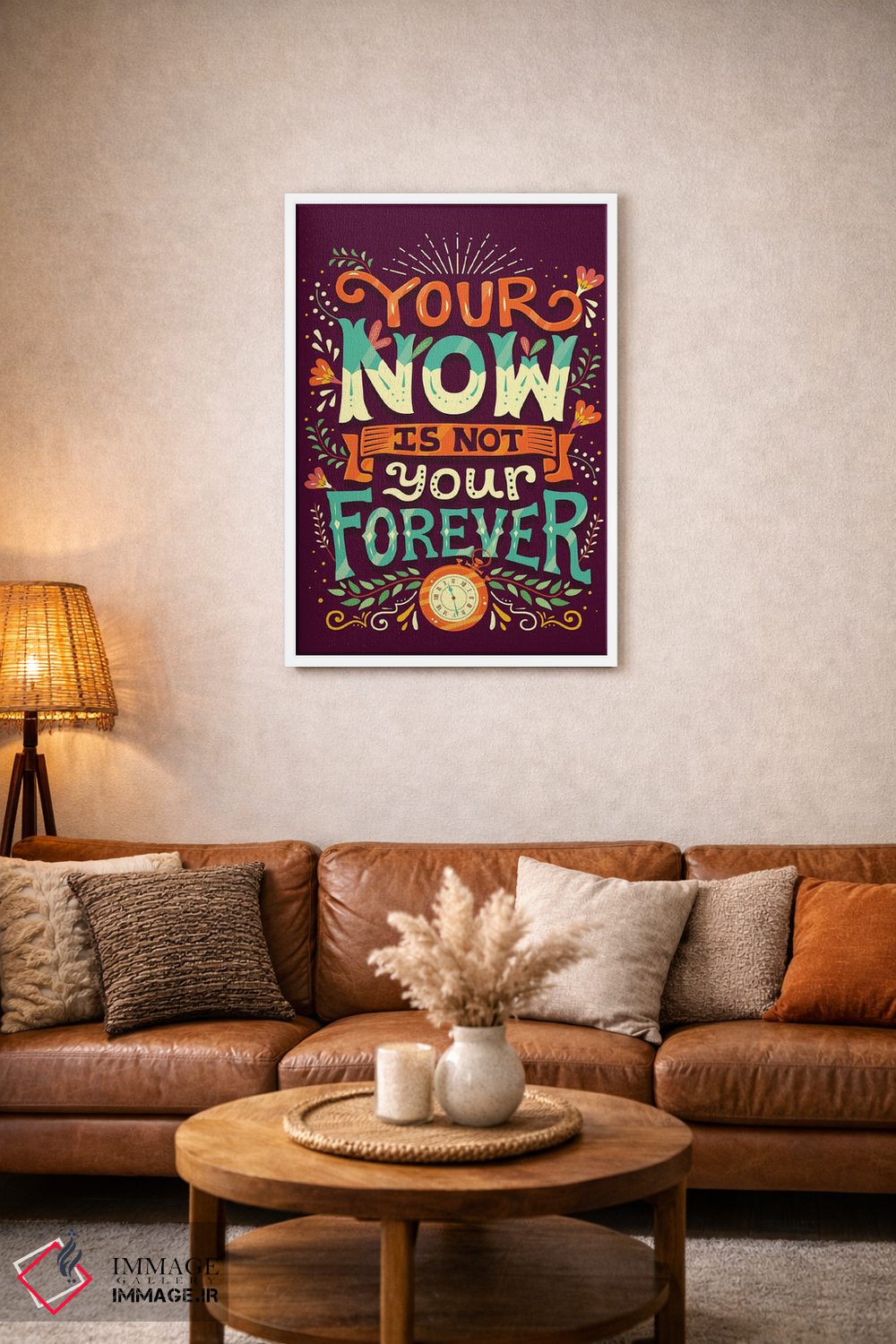 تابلو دکوراتیو اکنون تو همیشه اینگونه نخواهد بود اثر ریزا رودیل - D1W