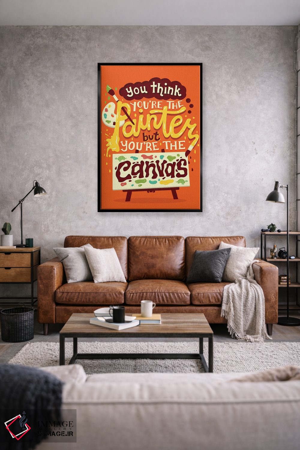 تابلو دکوراتیو تو بوم نقاشی هستی اثر ریزا رودیل - D3B