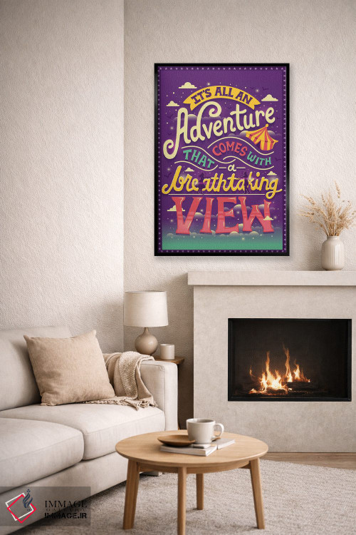 تابلو دکوراتیو طناب باریک اثر ریزا رودیل - D6B