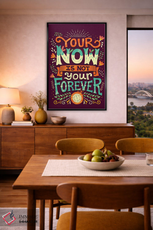 تابلو دکوراتیو اکنون تو همیشه اینگونه نخواهد بود اثر ریزا رودیل - D6B