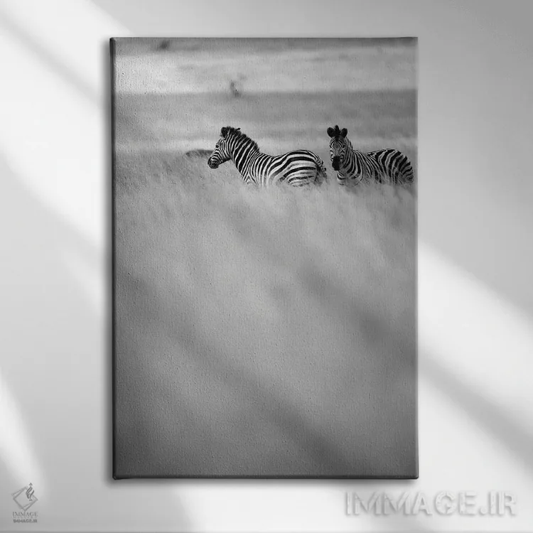تابلو دکوراتیو ساوانا اثر عکس های کلینت - نمای روبهرو روی دیوار