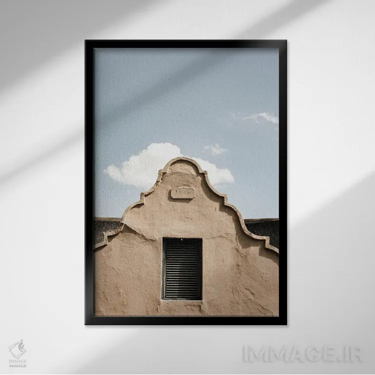 تابلو دکوراتیو خانه مهاجران اثر عکس های کلینت - نمای قابدار مشکی