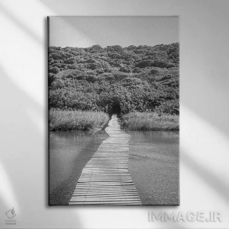 تابلو دکوراتیو به جنگل خوش آمدید اثر عکس های کلینت - نمای روبهرو روی دیوار