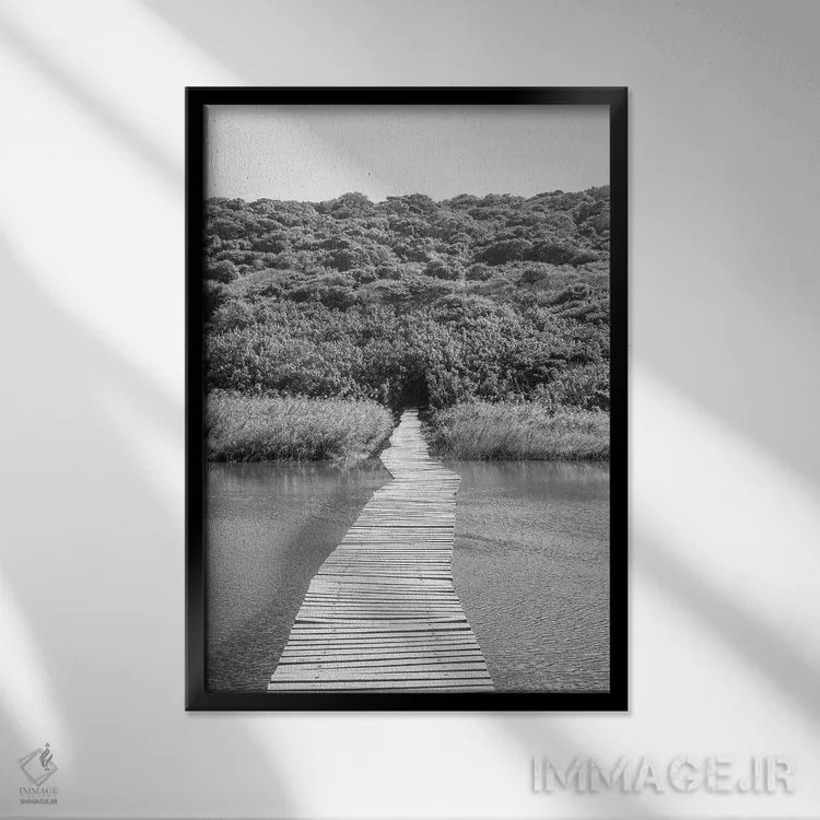 تابلو دکوراتیو به جنگل خوش آمدید اثر عکس های کلینت - نمای قابدار مشکی