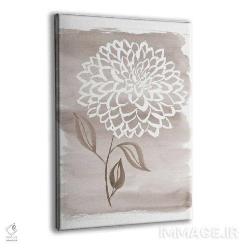 تابلو مینیمال دالیای ملایم تاوپ اثر سارا برنسون - نمای پرسپکتیو محصول