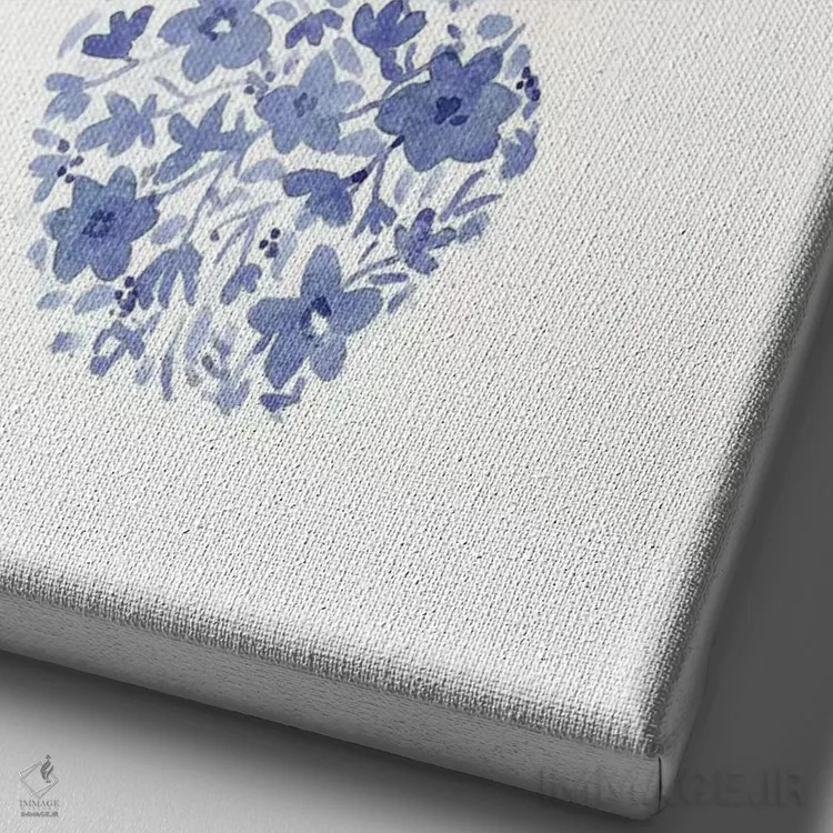 تابلو دکوراتیو شقایق چینی اثر سارا برنسون - نمای نزدیک بافت بوم