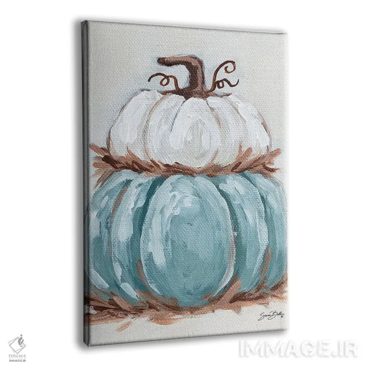 تابلو دکوراتیو برج کدو تنبل II اثر سارا بیکر - نمای پرسپکتیو محصول