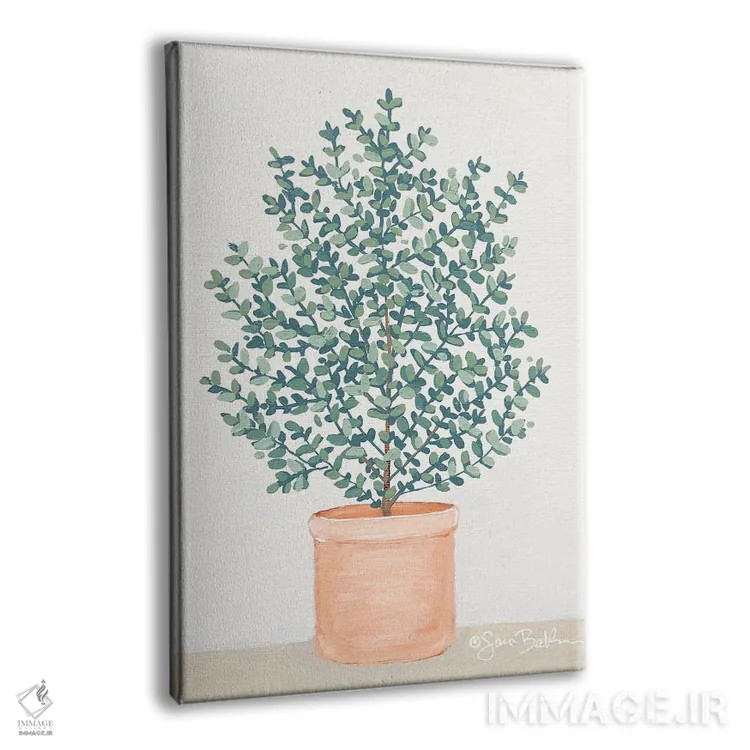 تابلو مینیمال اوکالیپتوس اثر سارا بیکر - نمای پرسپکتیو محصول