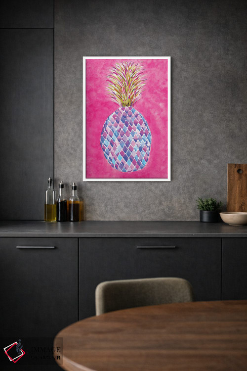 تابلو دکوراتیو آناناس صورتی اثر سارا برنسون - D1W