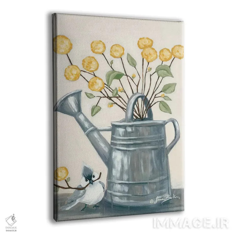 تابلو دکوراتیو هدیه گل به دوست اثر سارا بیکر - نمای پرسپکتیو محصول