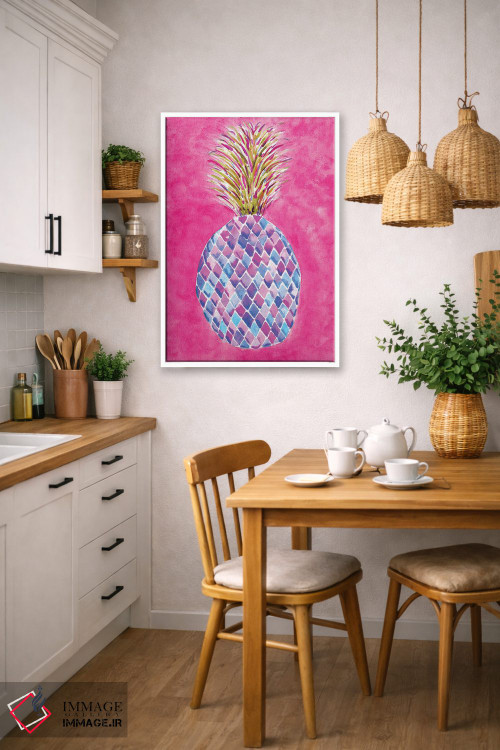 تابلو دکوراتیو آناناس صورتی اثر سارا برنسون - D5W