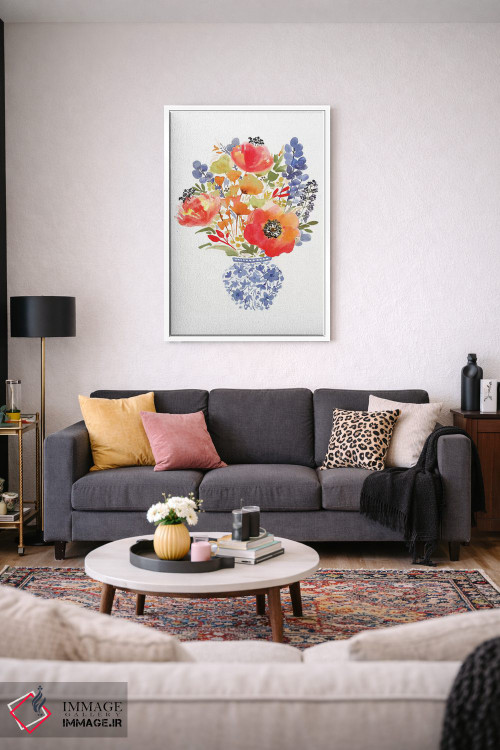 تابلو دکوراتیو شقایق چینی اثر سارا برنسون - D2W