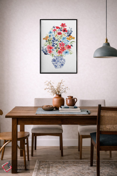 تابلو دکوراتیو گلچین چینی اثر سارا برنسون - D6B