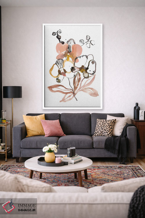 تابلو مینیمال بوسه ی ارکیده ها اثر سارا برنسون - D1W