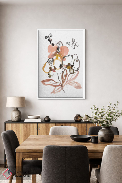 تابلو مینیمال بوسه ی ارکیده ها اثر سارا برنسون - D3W